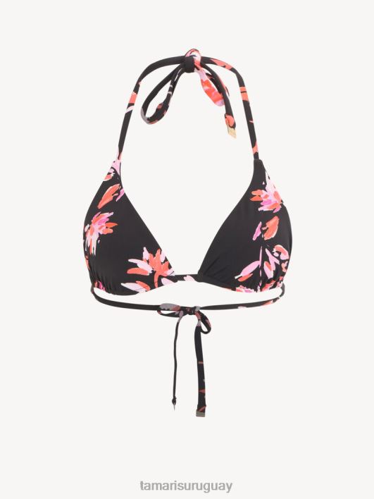 Tamaris 8NTH2363 ropamujer top de bikini - negro/flor rosa aop