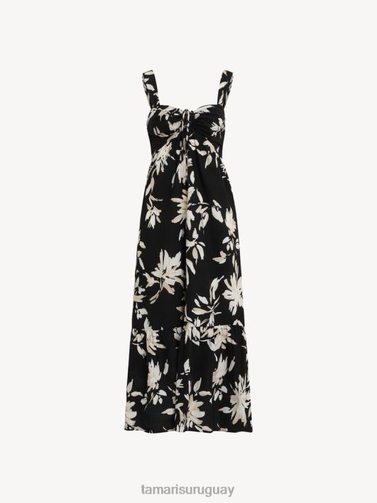 Tamaris 8NTH2402 ropamujer vestido - black/black flower aop