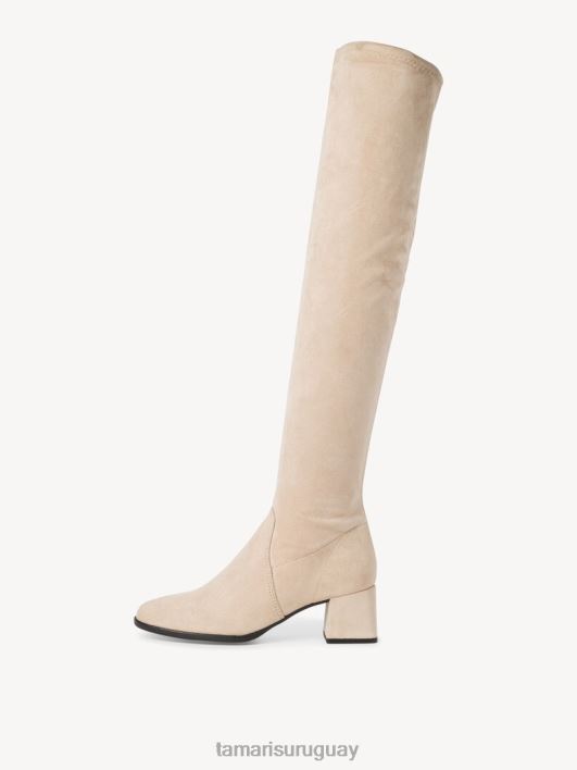 Tamaris 8NTH1784 zapatosmujer botas overknee - beige/marfil