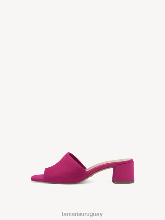 Tamaris 8NTH362 zapatosmujer mule de piel - rosa/fuxia