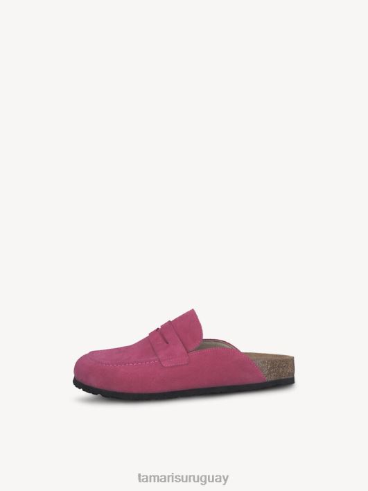 Tamaris 8NTH375 zapatosmujer mule de piel - rosa/fuxia