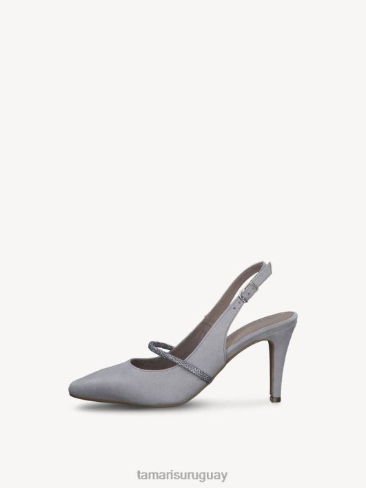 Tamaris 8NTH2338 zapatosmujer Zapatos de salón con tiras - gris